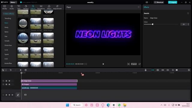 Neon Lights Outline Text Effect In CapCut PC Tutorial смотреть онлайн