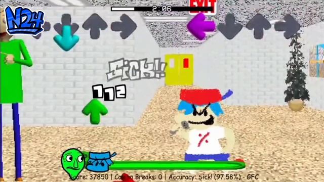 FNF Indie cross - Baldi Teaser (Nopal recreation) смотреть онлайн
