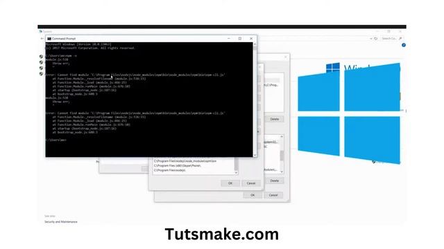 Npm Cannot find module npm-cli.js error windows смотреть онлайн