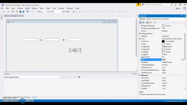 Adding two values in Windows Forms App C# смотреть онлайн