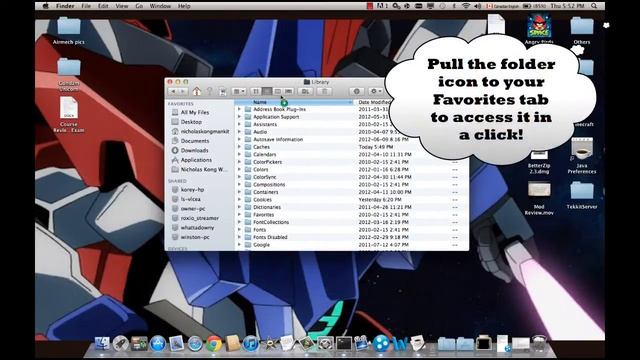Quick Tutorial: How to find your "Library" folder (MAC OS X LION) смотреть онлайн