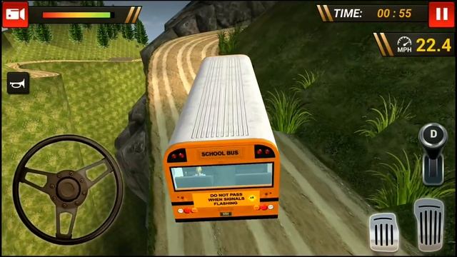 Offroad School Bus Driving Simulator 2019 - Huge Buses Drive - Android Gameplay FHD смотреть онлайн