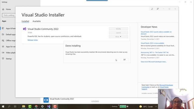 Install Visual Studio Community 2022 di Windows 10 смотреть онлайн