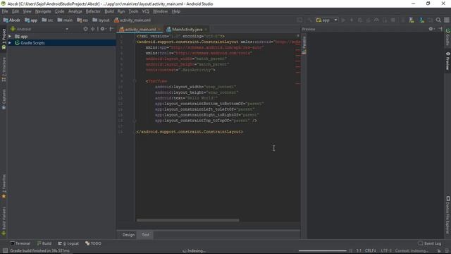 Rendering problem in android studio 3.1.3 API 28 (FIXED) смотреть онлайн