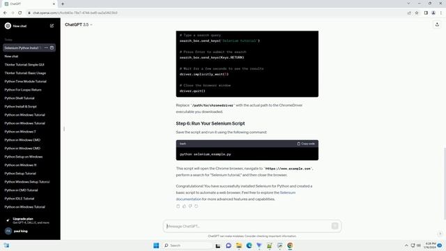 install selenium for python смотреть онлайн