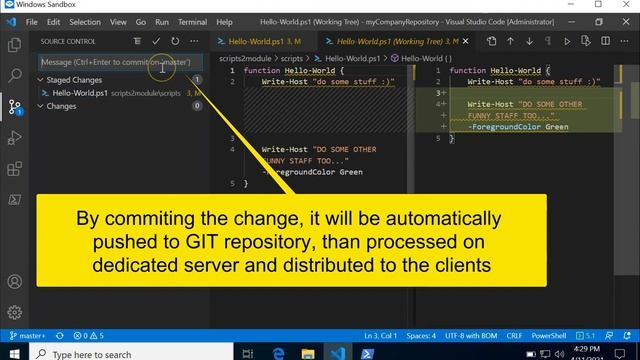 PowerShell CI/CD - 4. - Commits history in console title смотреть онлайн
