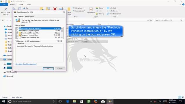 How To Properly Delete Windows.old Folder In Windows 10 смотреть онлайн