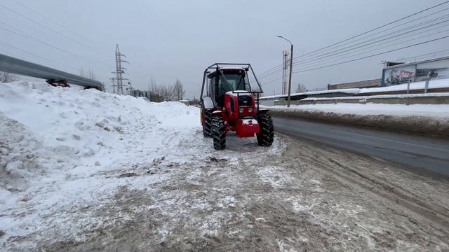 Клиент забирает свой Беларус 2022в3 с мульчером для работ по расчистке ЛЭП смотреть онлайн