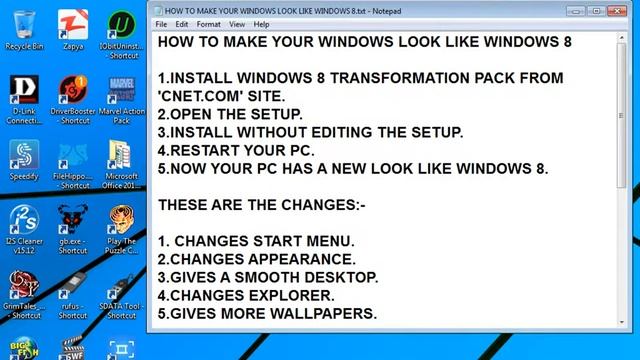 MAKE YOUR WINDOWS LOOK LIKE WINDOWS 8 смотреть онлайн
