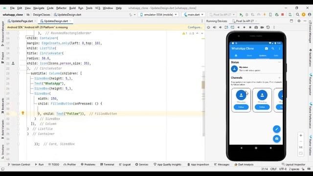 6) Horizontal List View in Flutter android Studio for beginner step by step. смотреть онлайн