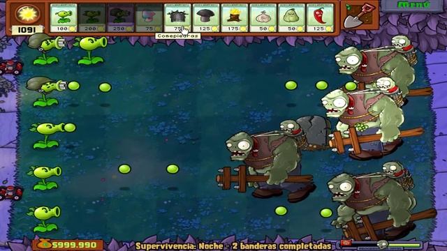 Plants vs Zombies - Hypno-shroom Pea vs Gargantuar Zomboss смотреть онлайн