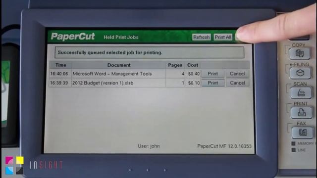 PaperCut MF Embedded on Toshiba MFP смотреть онлайн