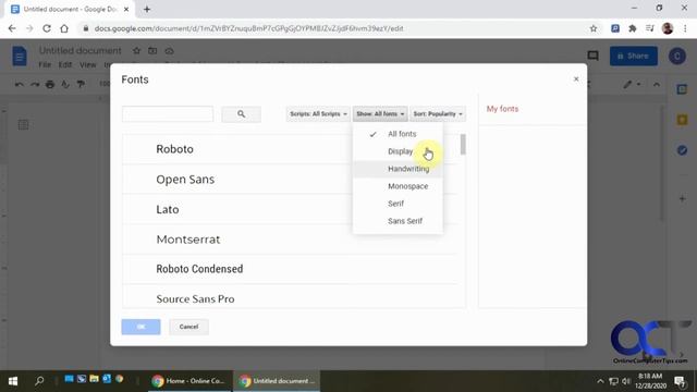 How to Add Additional Fonts into Google Docs (and other Google Apps) смотреть онлайн