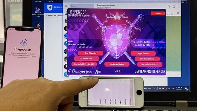 Como saber ios en windows | Borrado sin Bootloop | iPhone 8/8+/X DevTeamPRO Defender V5.2 checkra1n смотреть онлайн
