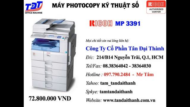 May photocopy Ricoh MP 3391 смотреть онлайн