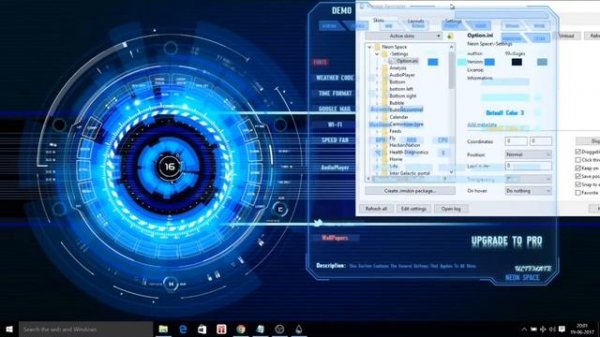 customize  desktop in Windows 10 using Rainmeter