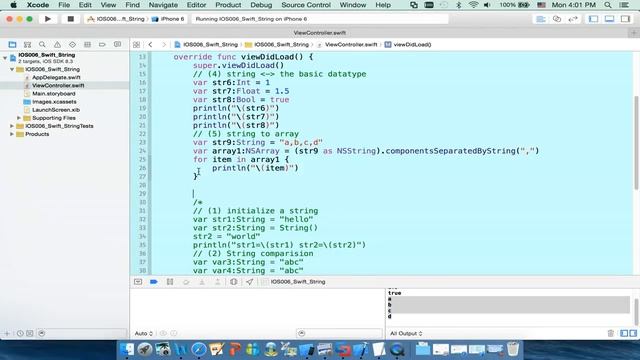 Learn IOS programming ：999 demos and 999 videos for free IOS007: Swift_ String02 смотреть онлайн