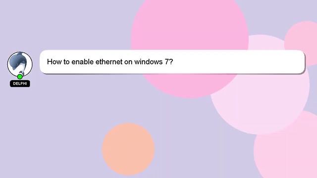 How to enable ethernet on windows 7? смотреть онлайн