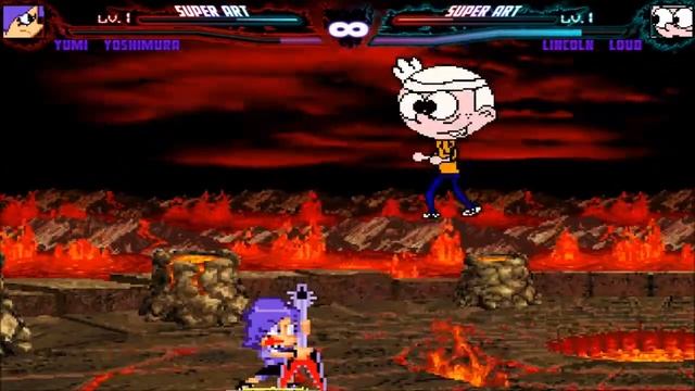 Mugen : Yumi Yoshimura vs Lincoln Loud (Request) смотреть онлайн