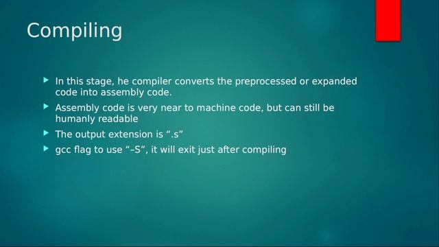 Compilation process of a C program смотреть онлайн