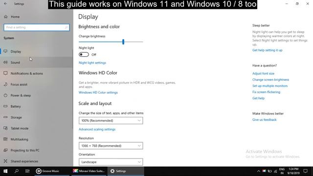 How to Fix Optimal Resolution Notification Warning in Windows 11 смотреть онлайн