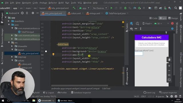 🔴 Aula #17: Projeto - Cálculo IMC | Mudar a Cor, Dicas e Peso Ideal (parte 1) смотреть онлайн