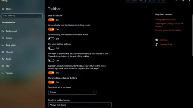 Windows 10 - Taskbar Customization - How to Change & Customize Settings in MS Taskbar Customization смотреть онлайн