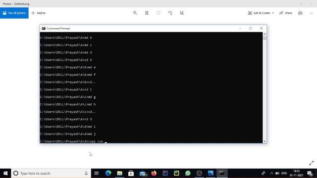 How to create Directory Tree in CMD | How make folder using CMD смотреть онлайн
