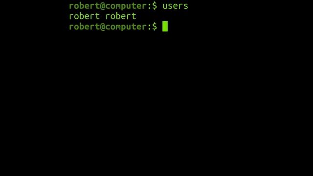 The 'users' Command In Linux смотреть онлайн