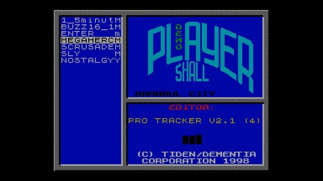 Small Player 0.1 Demo - Tiden/Dementia Corporation [#zx spectrum AY Music Demo] смотреть онлайн