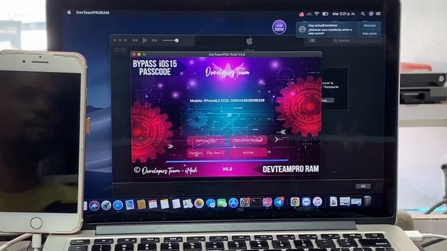 COMO HACER BYPASSCODE iPhone 7 Plus iOS 15 CON SEÑAL SIN JAILBREAK NOTIFICACIONES DVTEAMPRO RAM 4.0 смотреть онлайн