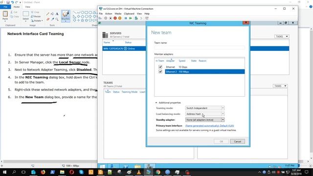 Cоздание NIC Teaming для Windows Server 2012 / 2012 R2 смотреть онлайн