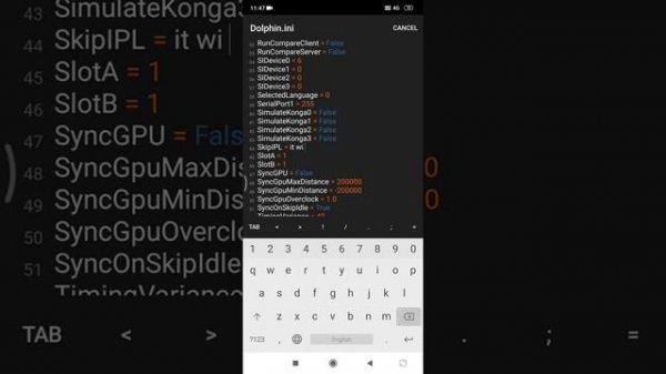 How to download GameCube menu on dolphin emulator android