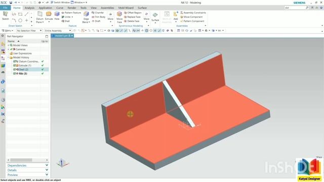 54. Ribs Feature in NX Siemens Mr-Katyal смотреть онлайн