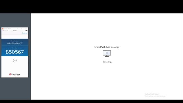Imprivata Citrix Remote Desktop Automation Protected with a Second Factor. смотреть онлайн