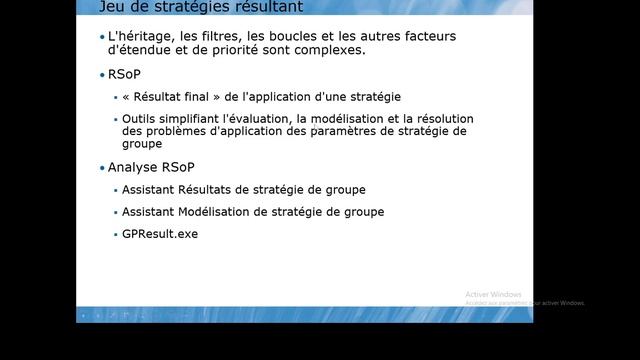 Active Directory : Implémentation d'une infrastructure de stratégie de groupe (GPO) смотреть онлайн