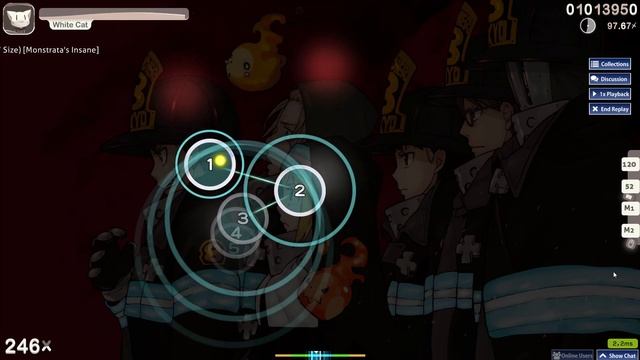 osu! | 4.39 ★Mrs. GREEN APPLE - Inferno - Monstrata's Insane | 96,62% смотреть онлайн