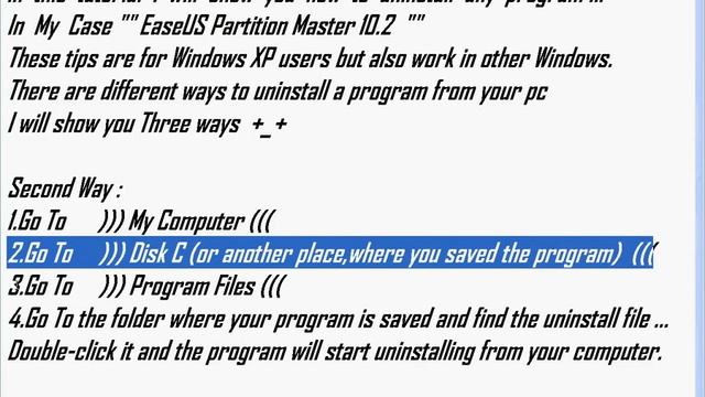 How To Remove/Uninstall A Program From Your PC (EaseUS Partition Master) смотреть онлайн