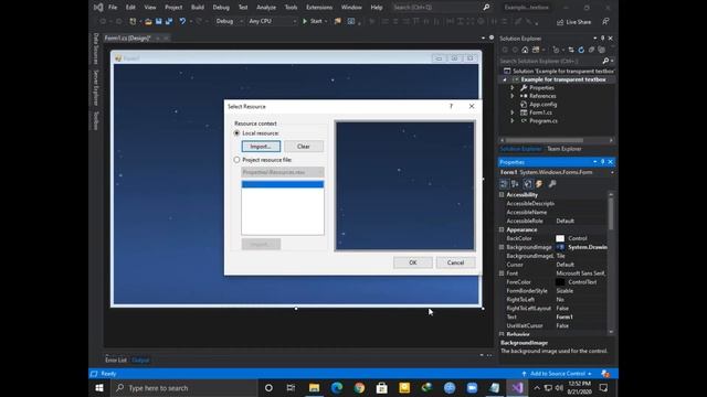How to create a transparent textBox in c# смотреть онлайн