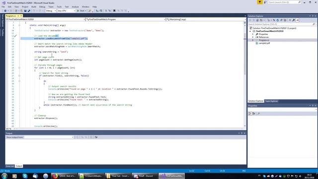 PDF Extractor SDK - C# - Find Text - Smart Match смотреть онлайн