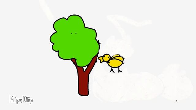 tree had a apple. Apple fall down. Bird came eat apple and fly away. Began to rain . смотреть онлайн