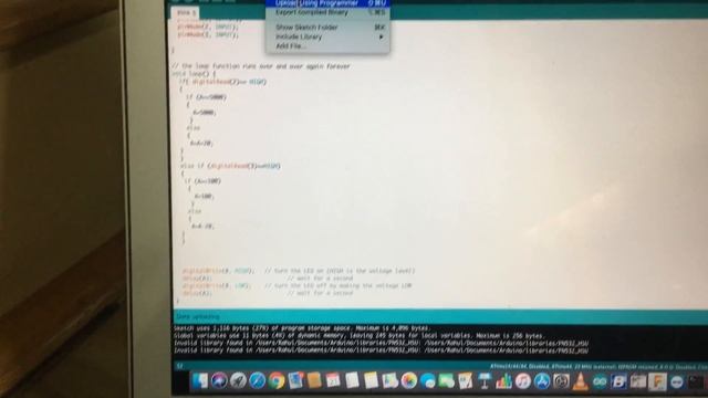 Burning code to ATTINY 44 with FabISP смотреть онлайн
