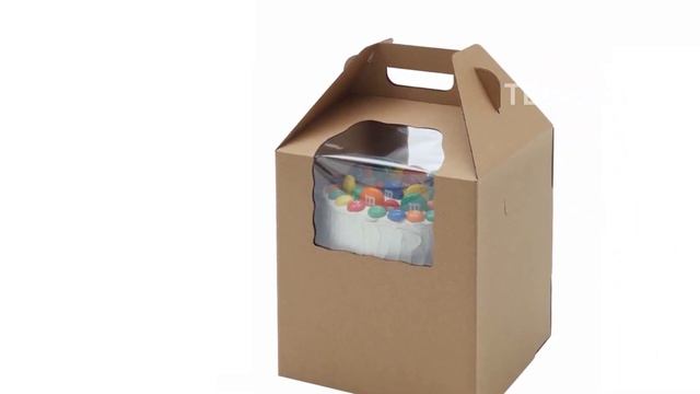 Review Plain Tall Kraft Kraft Cake Carrier Box 14x14x16 High with Window Pack of 3 смотреть онлайн