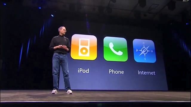 Steve Jobs iPhone unveils the new iPhone and its features at the MacWorld conference. смотреть онлайн