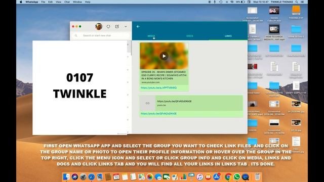 HOW TO CHECK GROUP LINK FILES IN WHATSAPP (MAC DESKTOP) смотреть онлайн