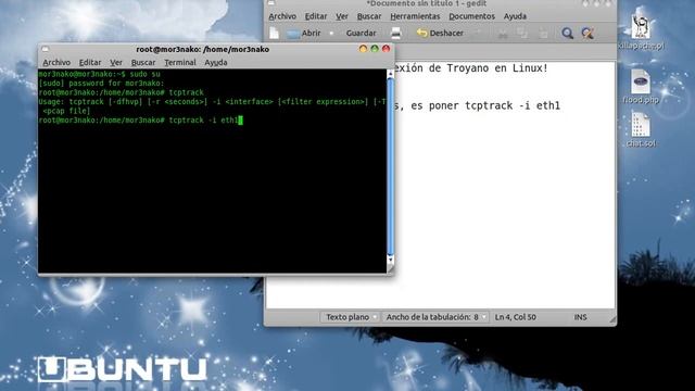 Linux Analizar Conexionés de un Troyano. смотреть онлайн