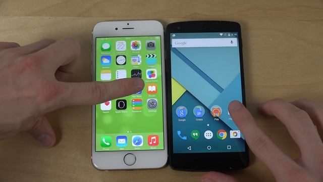 iPhone 6 iOS 8.4 vs. Nexus 5 Official Android 5.1.1 Lollipop - Which Is Faster? (4K) смотреть онлайн
