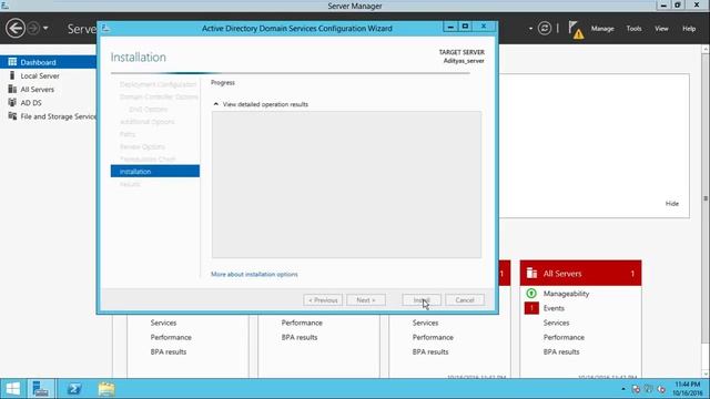 Promoting ADDS to Domain server in windows server 2012 смотреть онлайн