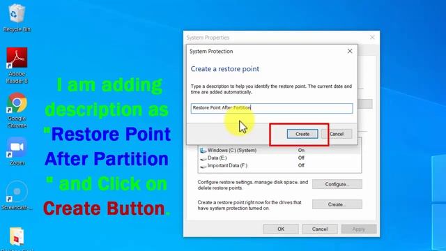 How to create a system restore point in windows 10 | How to Use System Restore in Windows 10 PC. смотреть онлайн