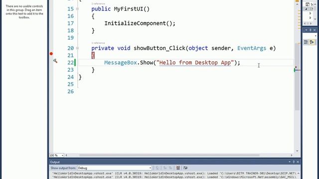 ASP.NET C# Bangla Tutorials-15 Hello World in Desktop App смотреть онлайн